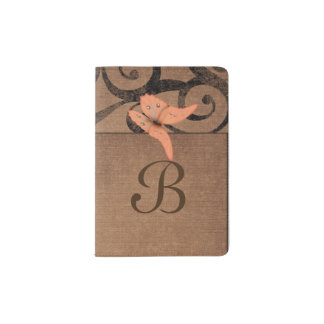Antique Butterfly Passport Holder