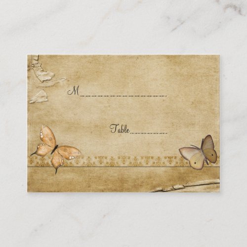 Antique Butterfly Table Place Card