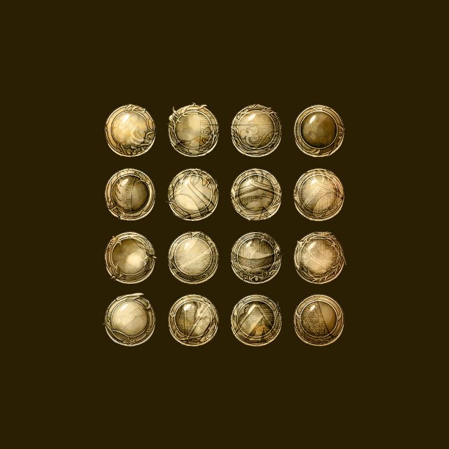 Antique Buttons Scrapbook Embellishments (Creator Uploaded)