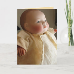 Antique Bye Lo Doll Greeting Card - Customizable