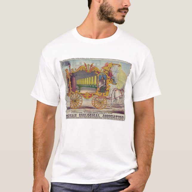 Antique Calliope Circus Poster T-Shirt (Front)