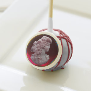 ANTIQUE CAMEO,LADY AND GRAPES WINE TASTING PARTY CAKE POPS