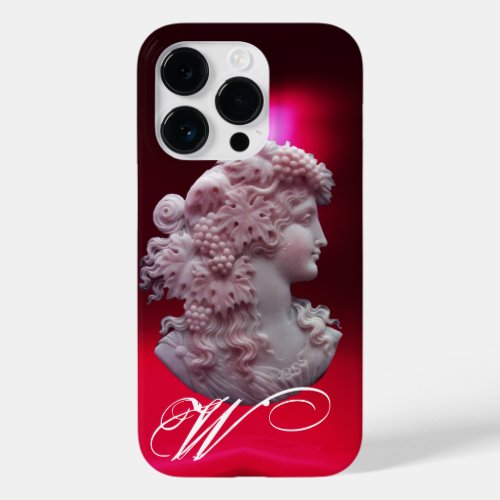 ANTIQUE CAMEO LADY WITH GRAPES AND GRAPEVINES Case_Mate iPhone 14 PRO CASE