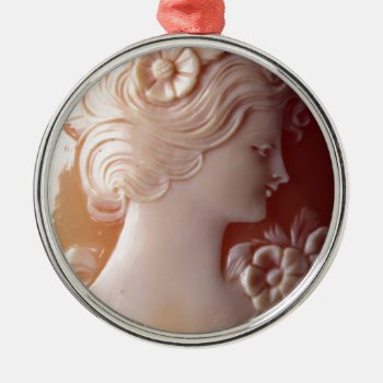 Antique Cameo Metal Ornament by Omtastic at Zazzle