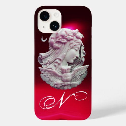 ANTIQUE CAMEOMOON LADY OF NIGHT WITH OWL MONOGRAM Case_Mate iPhone 14 CASE