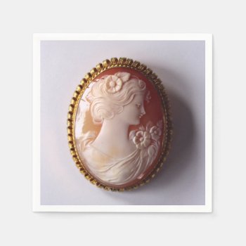 Antique Cameo Paper Napkins by Omtastic at Zazzle