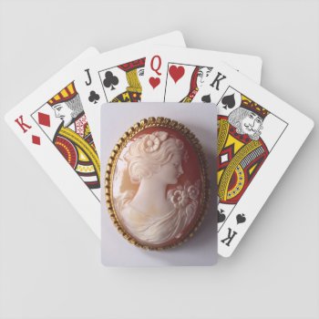 Antique Cameo Playing Cards by Omtastic at Zazzle