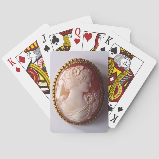 Antique Cameo Poker Cards (Back)