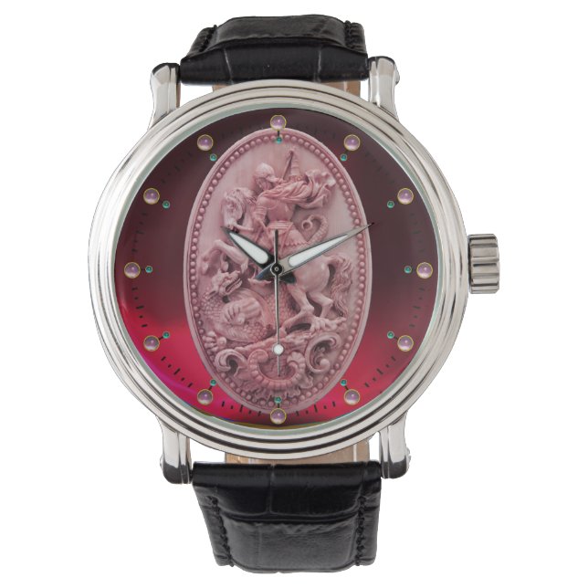 ANTIQUE CAMEO / SAINT GEORGE WITH DRAGON WATCH (Front)