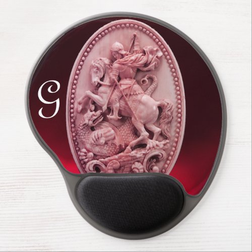 ANTIQUE CAMEO ST GEORGE AND DRAGON GEL MOUSE PAD
