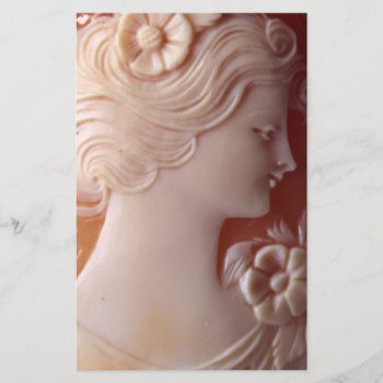 Antique Cameo Stationery by Omtastic at Zazzle