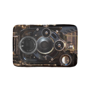 Antique Camera Photography Vintage Lens Film Bathroom Mat