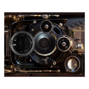 Antique Camera Photography Vintage Lens Film Poster