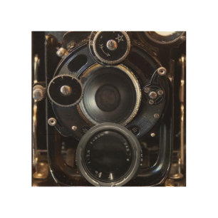 Antique Camera Photography Vintage Lens Film Wood Wall Decor