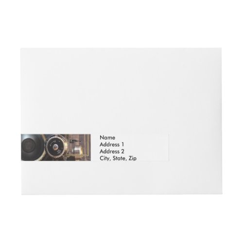 Antique Camera Photography Vintage Lens Film Wrap Around Address Label