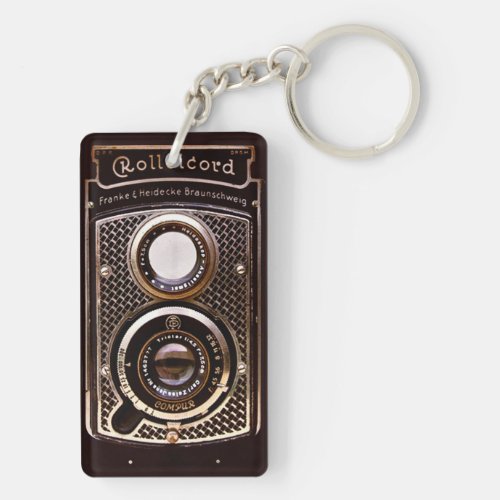 Antique camera rolleicord art deco keychain
