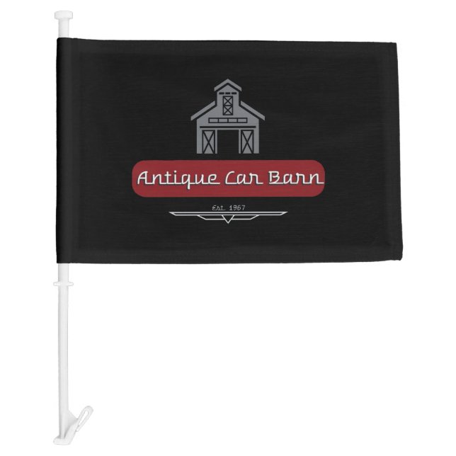 Antique Car Barn Car Flag (Front)