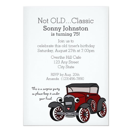 Antique Car Birthday Card | Zazzle