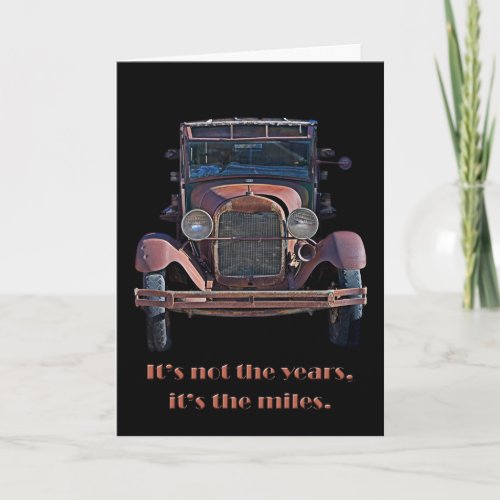 Antique Car Birthday Card