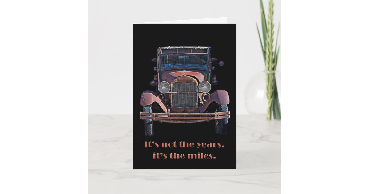 Antique Car Birthday Card | Zazzle