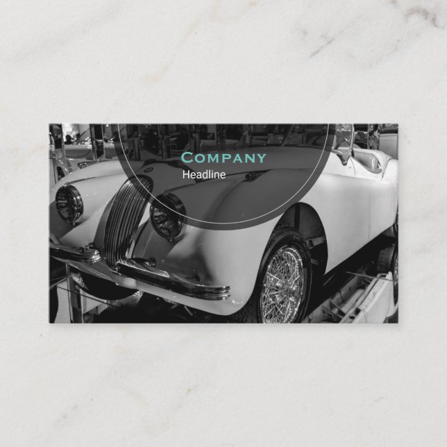 Antique Car Business Card (Front)