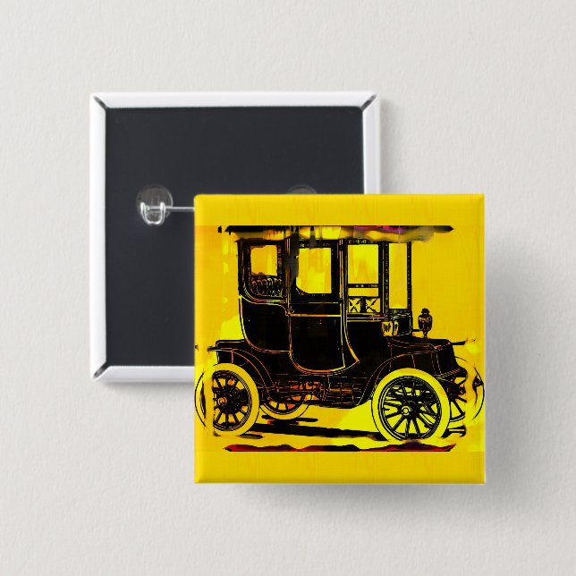 Antique Car Button (Front & Back)