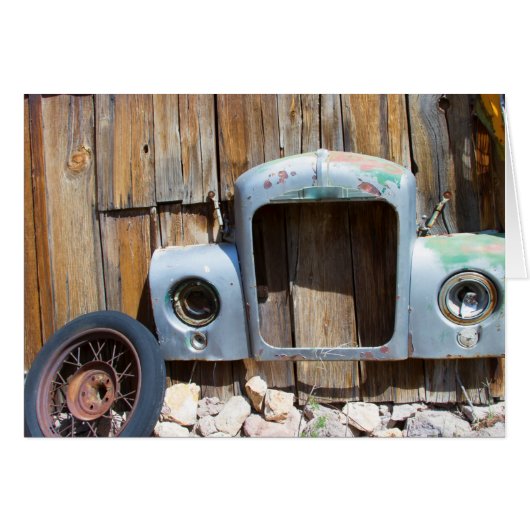 Antique Car Frame on Old Barn Cards (Front Horizontal)