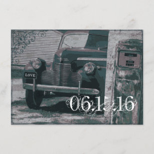 Vintage Car Wedding Invitations 100 Satisfaction Guaranteed Zazzle