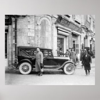Antique Car In Jerusalem  1926 Poster by Photoblog at Zazzle