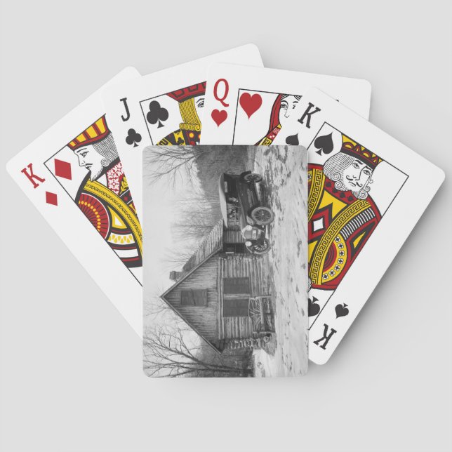 Antique Car in Rock Creek Park, 1920s Poker Cards (Back)