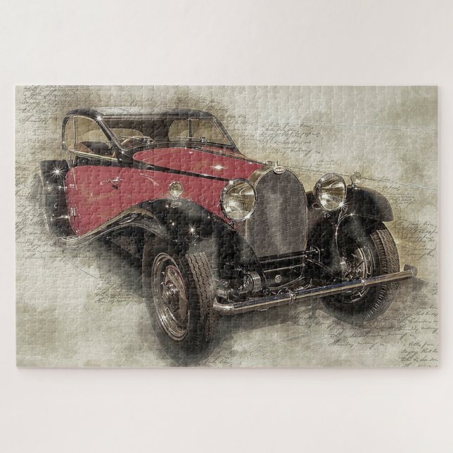 Antique Car Jigsaw Puzzle (Horizontal)