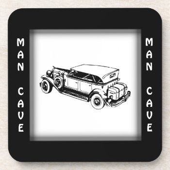 Antique Car Man Cave Collectible Coaster