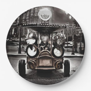 Antique Car Paper Plates