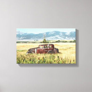 Antique Car Photograph Canvas Print
