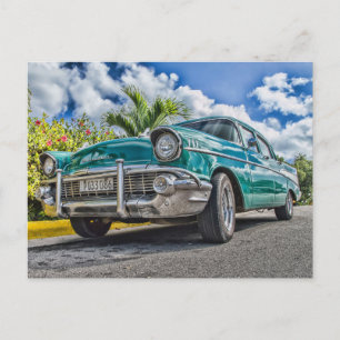 Antique car postcard