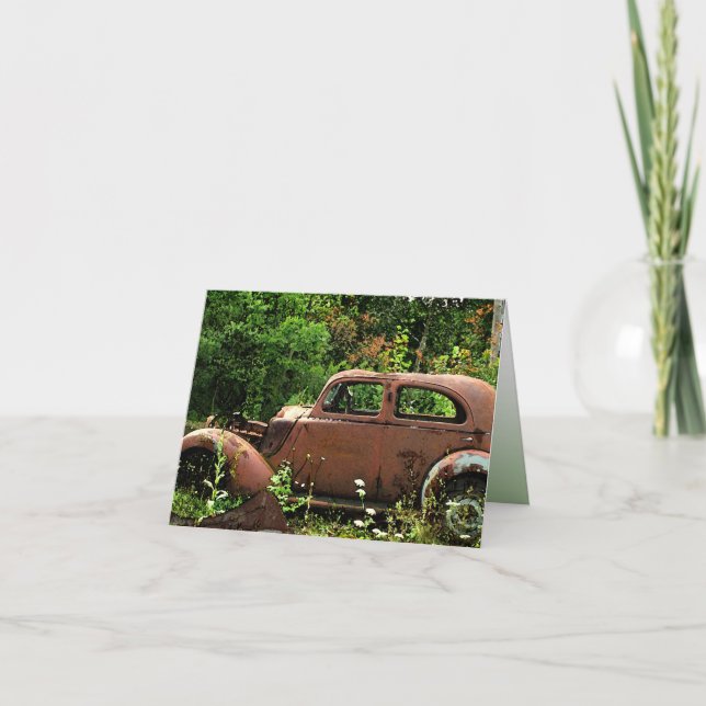 Antique Car Thank You Card (Front)
