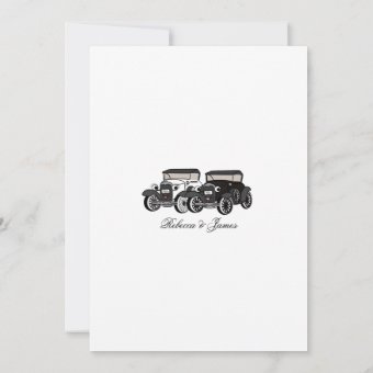 Antique Car Wedding Invitation | Zazzle