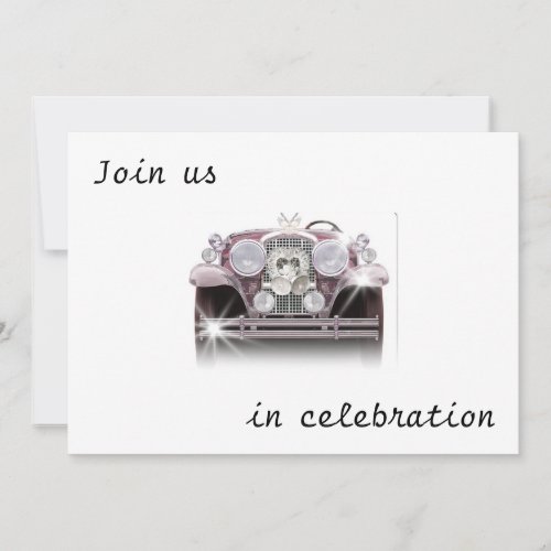 ANTIQUE CAR WEDDING INVITATIONS