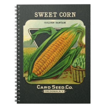 Antique Card Seed Co Packet Blank Notebook by lkranieri at Zazzle