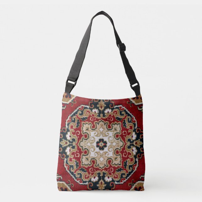 Antique Carpet Rug Kilim  Crossbody Bag (Front)