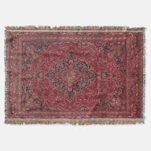 Antique Carpet Throw Blanket