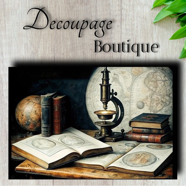 Antique Cartography Study Decoupage Tissue Paper (Antique Cartography Study Decoupage Tissue Paper)