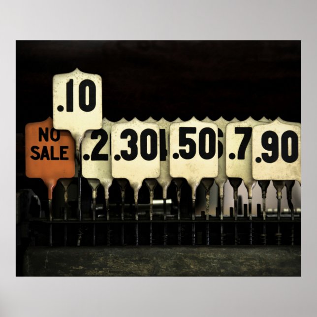 Antique Cash Register Poster (Front)