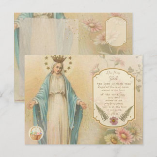 Antique Catholic Prayer Card Post Card