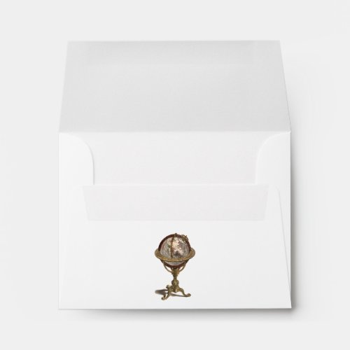 Antique Celestial Globe White BG 56x4 18 Envelope