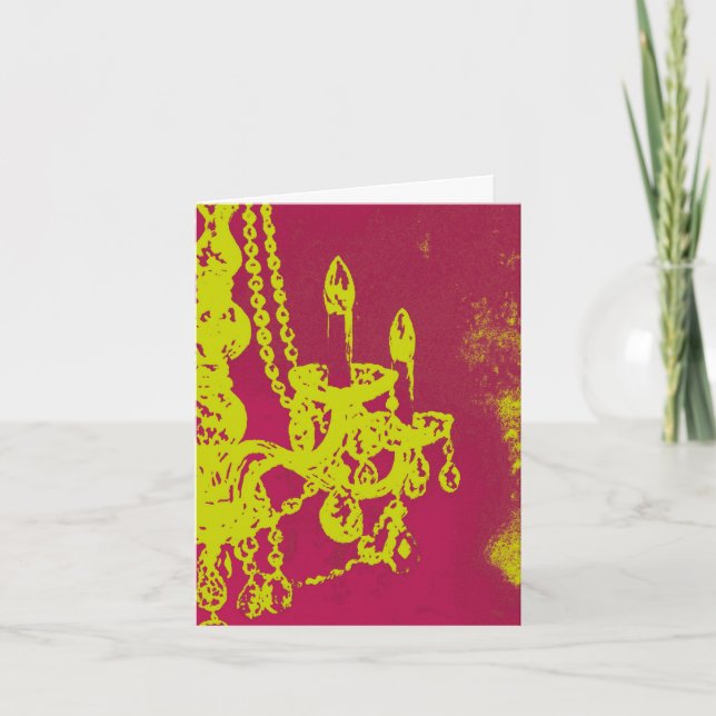 Antique Chandelier ~ Card (Front)