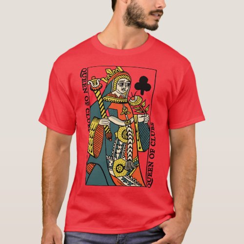 Antique Character of Playing d of Clubs 1 T_Shirt