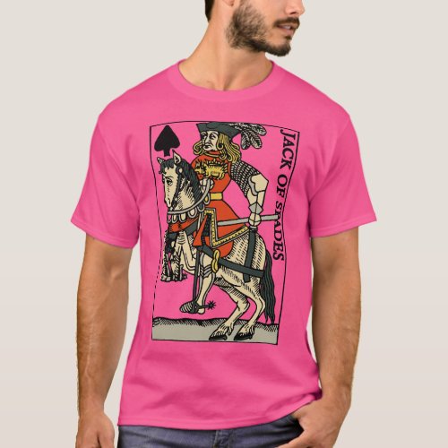 Antique Character of Playing ds of Spades T_Shirt