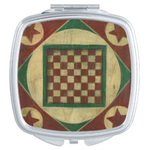 Antique Checkerboard by Ethan Harper Makeup Mirror