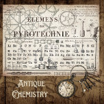 ANTIQUE CHEMISTRY WITH OLD PERIODIC TABLE TISSUE PAPER<br><div class="desc">1800s periodic table with antique chemistry and typography images. For more similar vintage style designs see the SalvageScapes store collection INDUSTRIAL & STEAMPUNK</div>